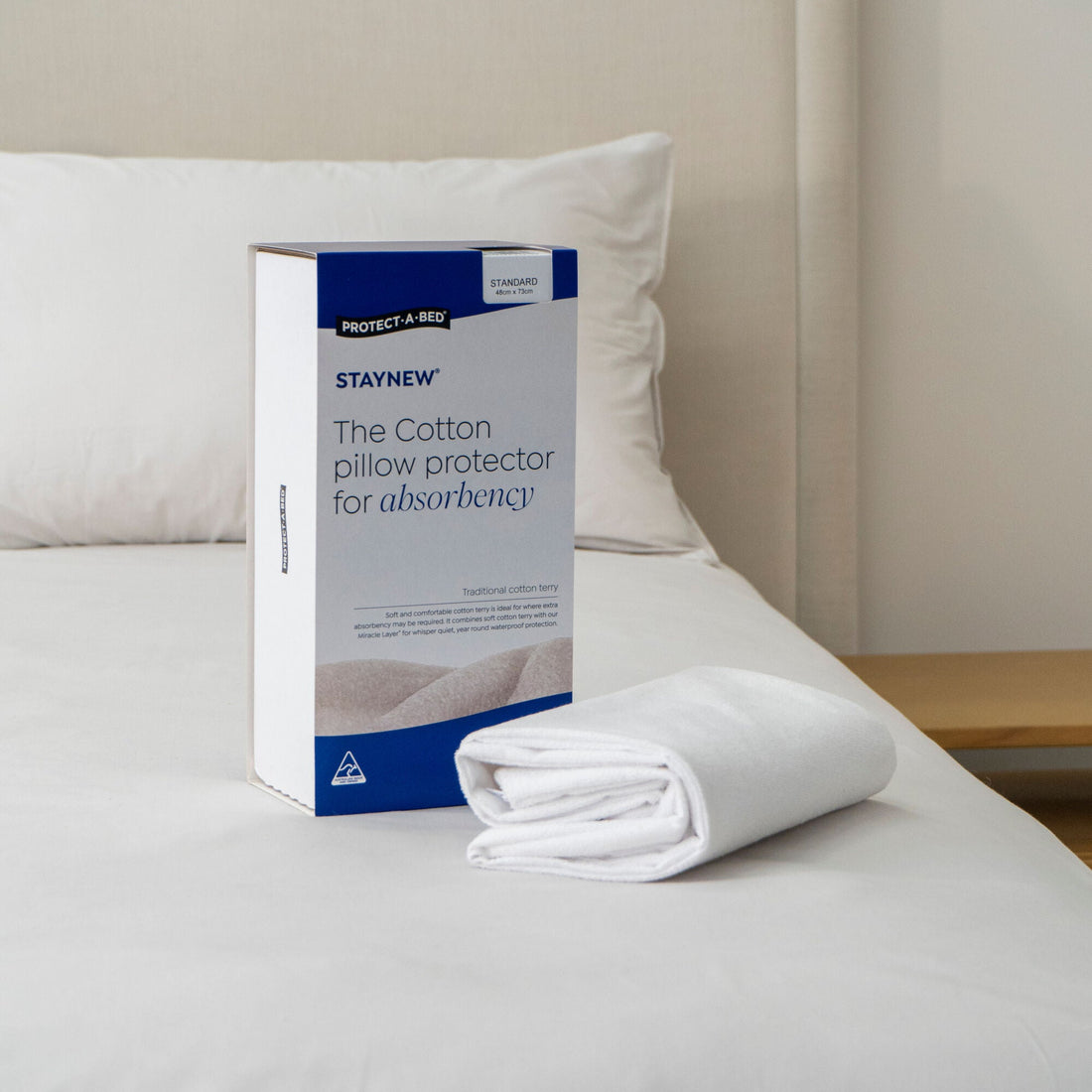 Staynew Cotton Terry Waterproof Pillow Protector