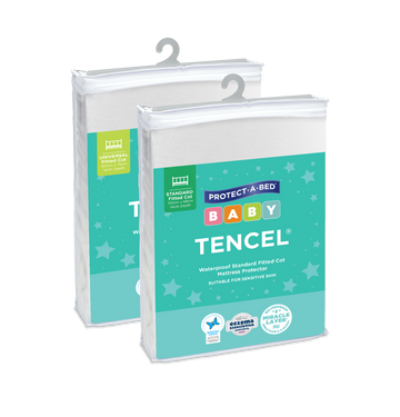 Tencel™ Fitted Waterproof Cot Mattress Protector