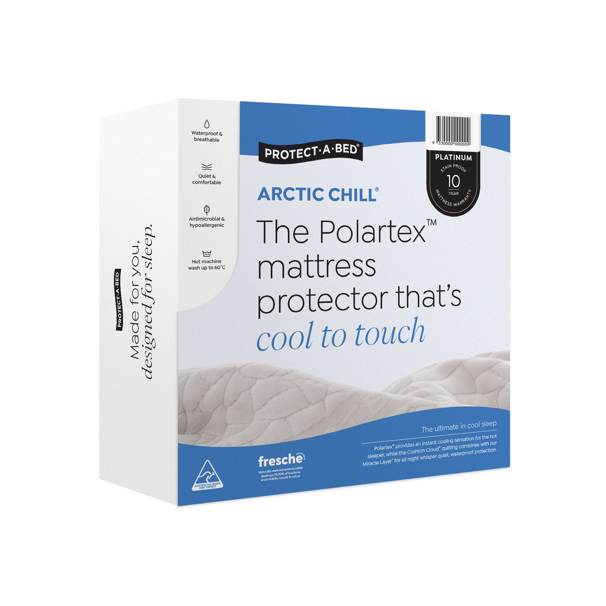 Arctic Chill® Polartex™ Jacquard Fitted Waterproof Mattress Protector